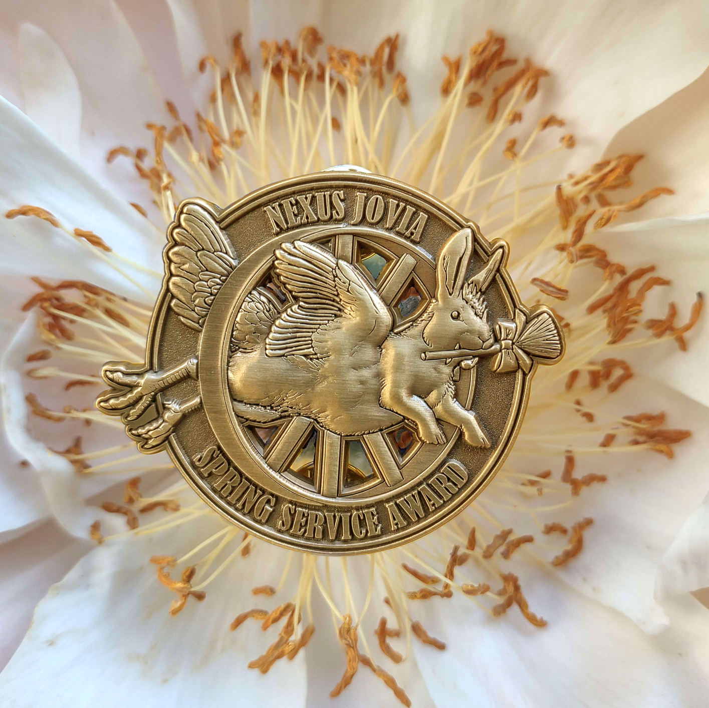 Chabbit Spring Service Award Pin