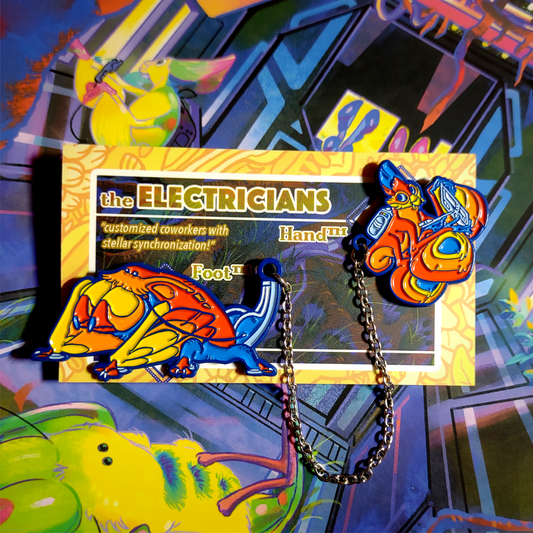 Almost Real Zine Pin: The Electrician