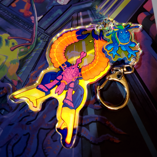 Almost Real Zine Keychain: Tango and Swing Exosuit