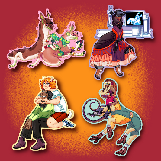 Runaway to the Stars Character Stickers